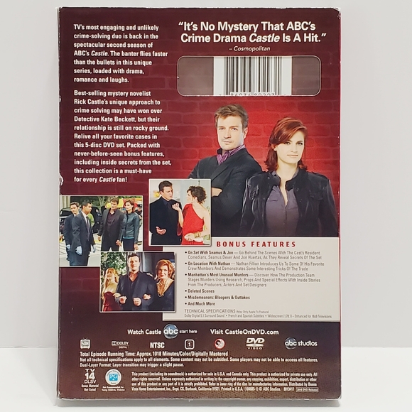 DVD Castle the Complete Second Season New and Unopened 2010 ABC Studios - Picture 2 of 4